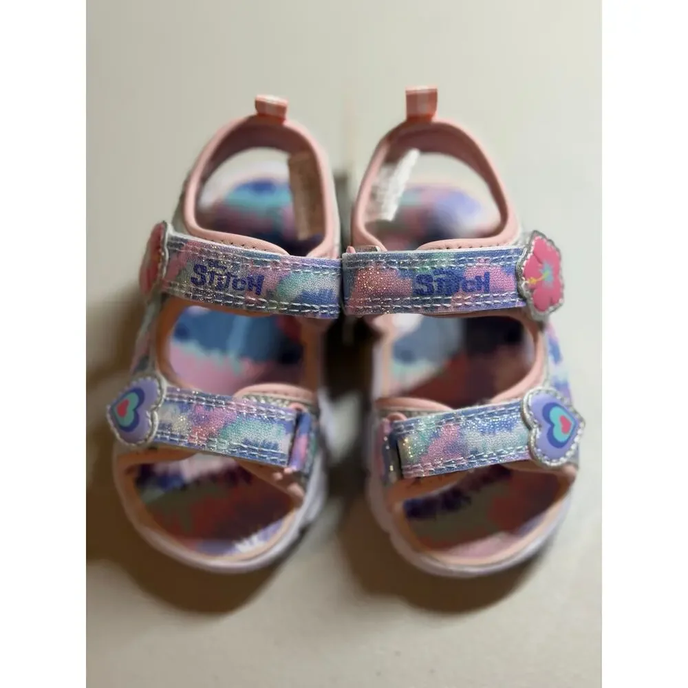 NEW! Lilo Stitch 12M Pink Kids Sport Shoes Light-Up Sandals